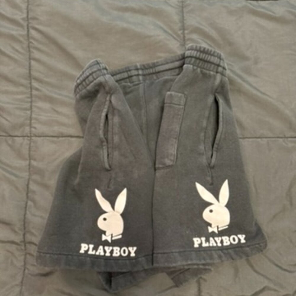 Playboy x Pacsun Faded cloth shorts (M)